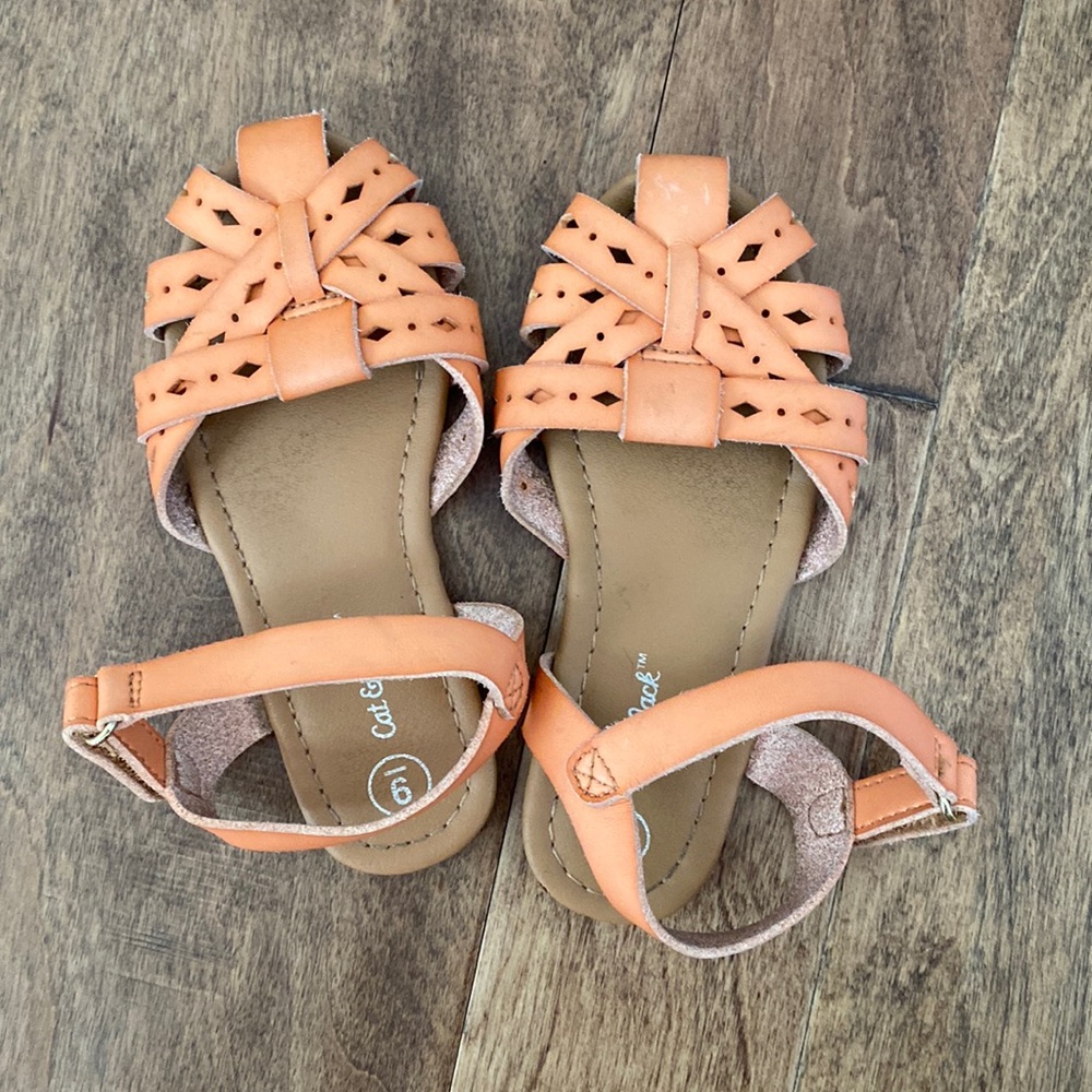 Cat & Jack Huarache Velcro Strap Sandals - Size 9